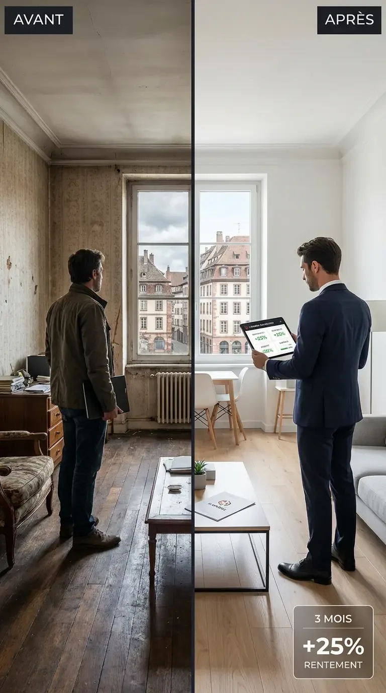 avant après investisseur rénovation complexe immeuble